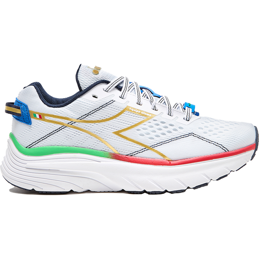 Women's Diadora Equipe Atomo, White/Gold, 7 B Medium