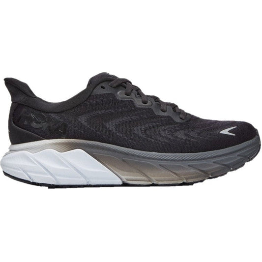 Women's Hoka One One Arahi 6, Black/White, 12 B Medium