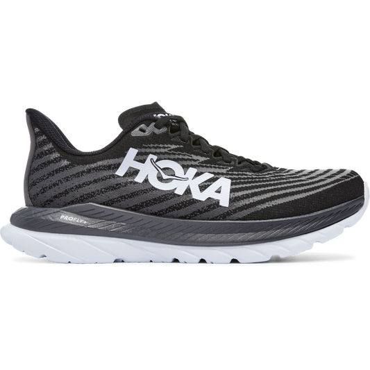 Women's Hoka One One Mach 5, Black/Castlerock, 10.5 B Medium