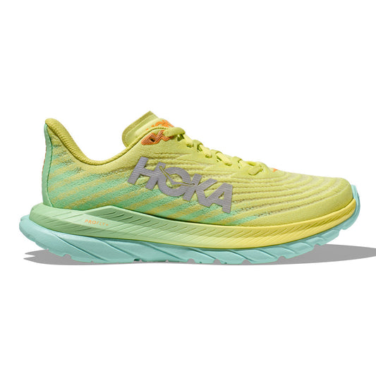 Women's Hoka One One Mach 5, Citrus Glow/Lime Glow, 8.5 B Medium