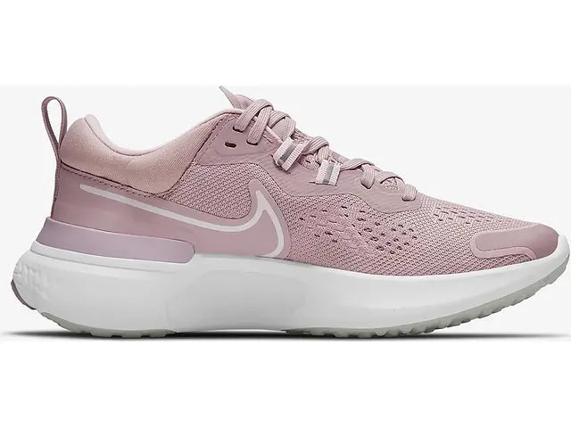 Women's Nike React Miler 2, Plum Chalk/White-Pink Foam, 7 B Medium