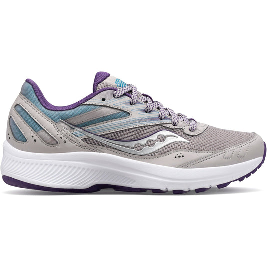 Women's Saucony Cohesion 15, Smoke/Grape Pop, 6 B Medium