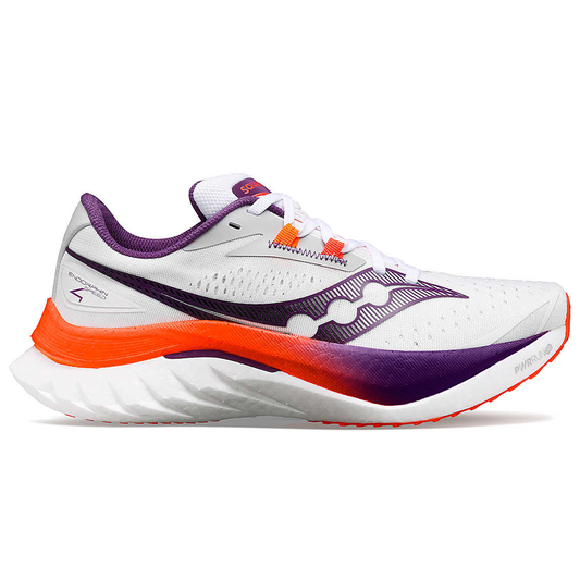 Women's Saucony Endorphin Speed 4, White/Violet, 9.5 B Medium