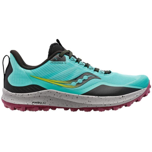 Women's Saucony Peregrine 12, Cool Mint/Acid, 8.5 B Medium
