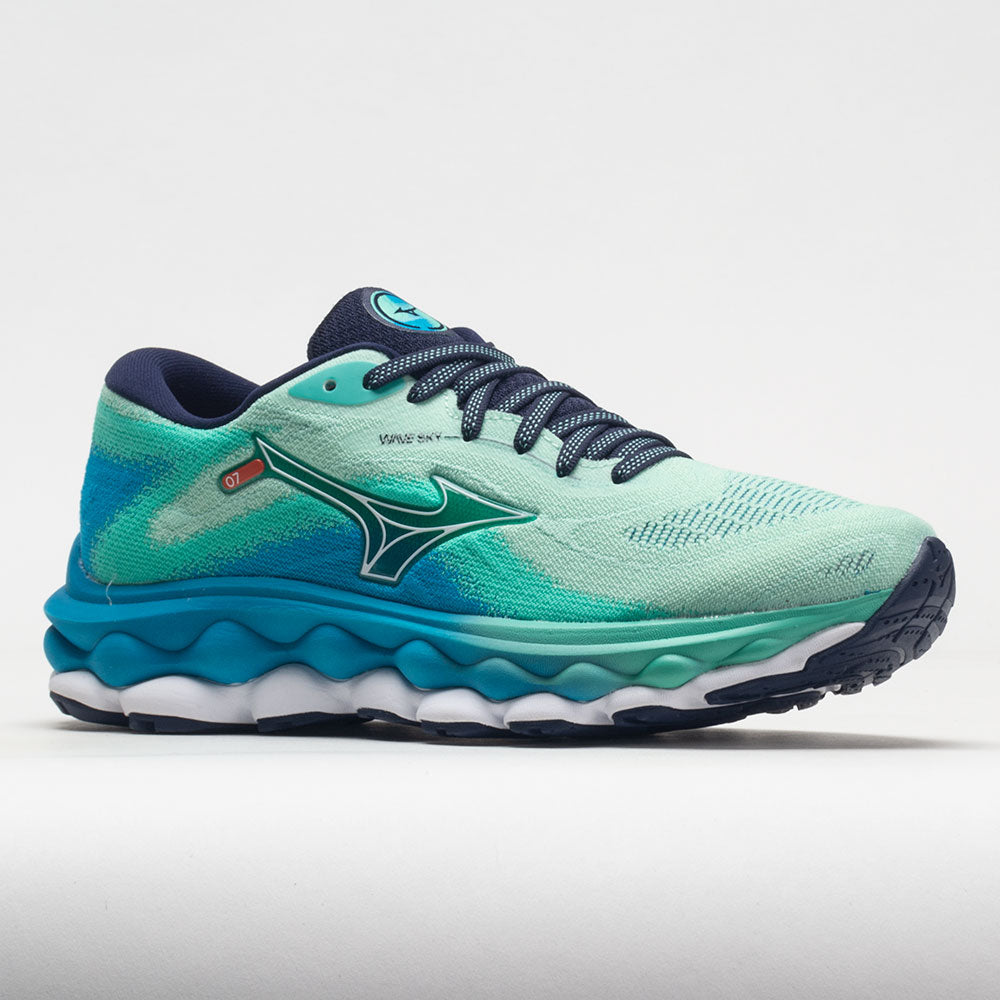 Mizuno Wave Sky 7 Women's  Beveled Glass/White