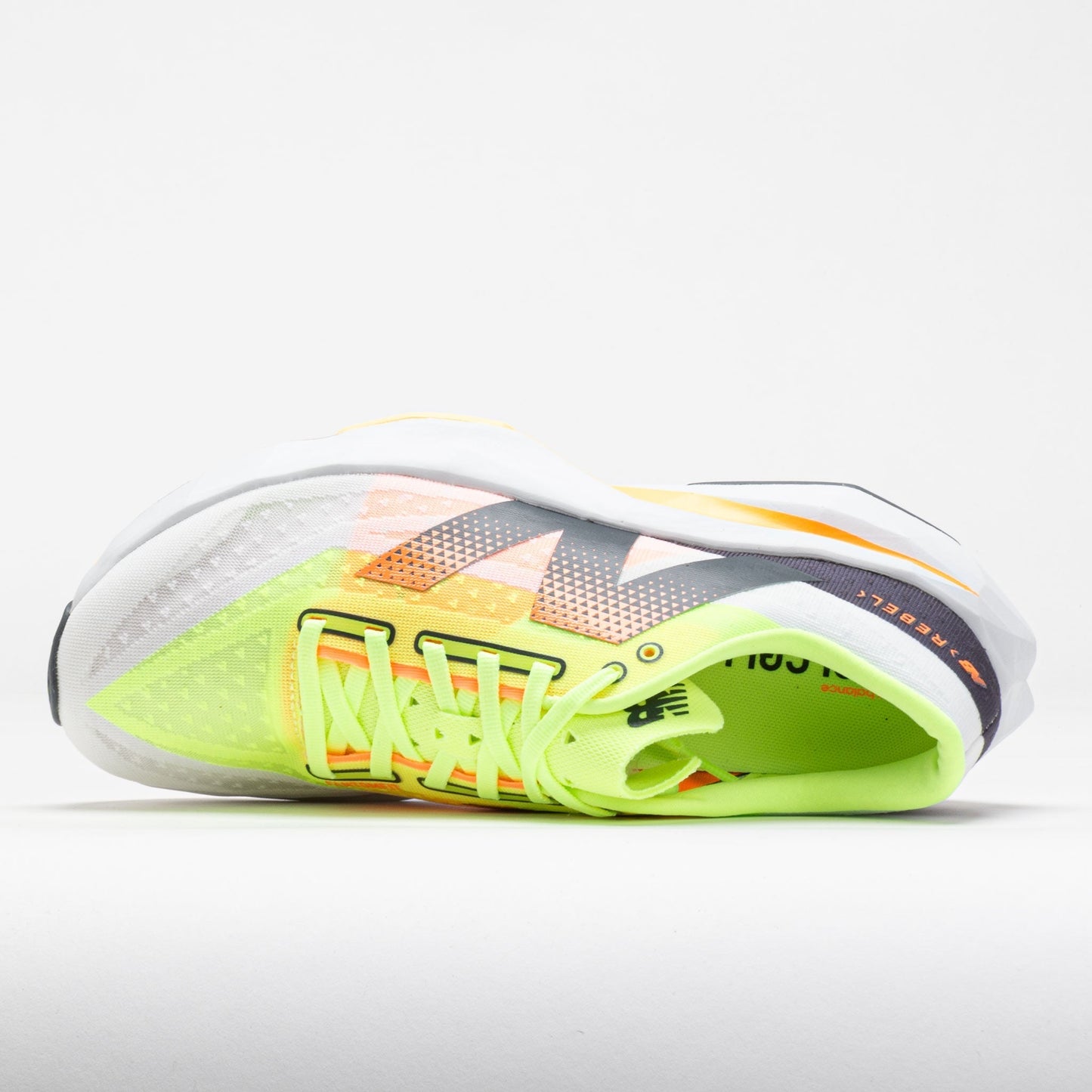 New Balance FuelCell Rebel v4 Men's  White/Lime Glo/Hot Mango