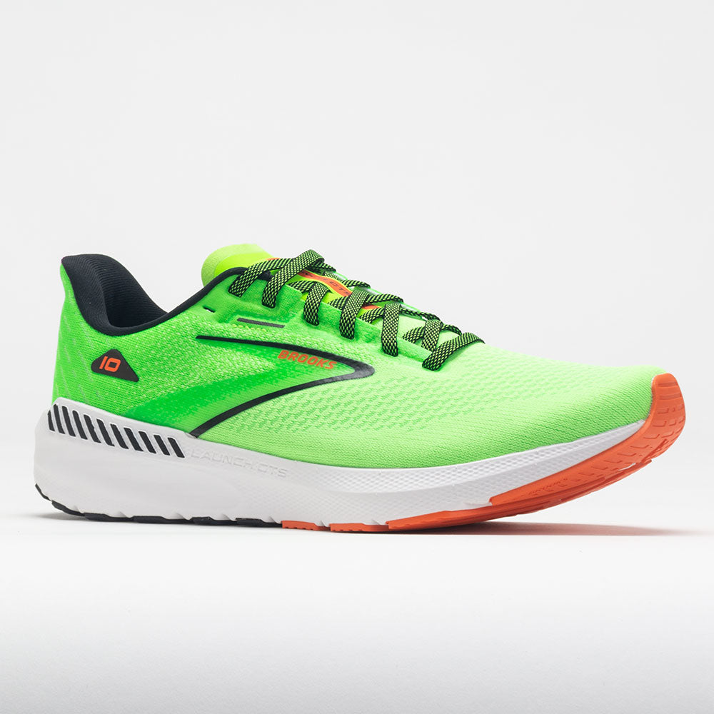 Brooks Launch GTS 10 Men's  Green Gecko/Red Orange/White