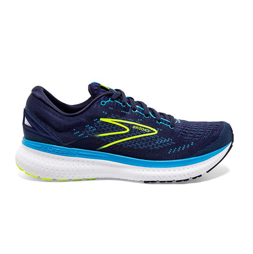 Men's Brooks Glycerin 19, Navy/Blue/Nightlife, 11 2E Wide