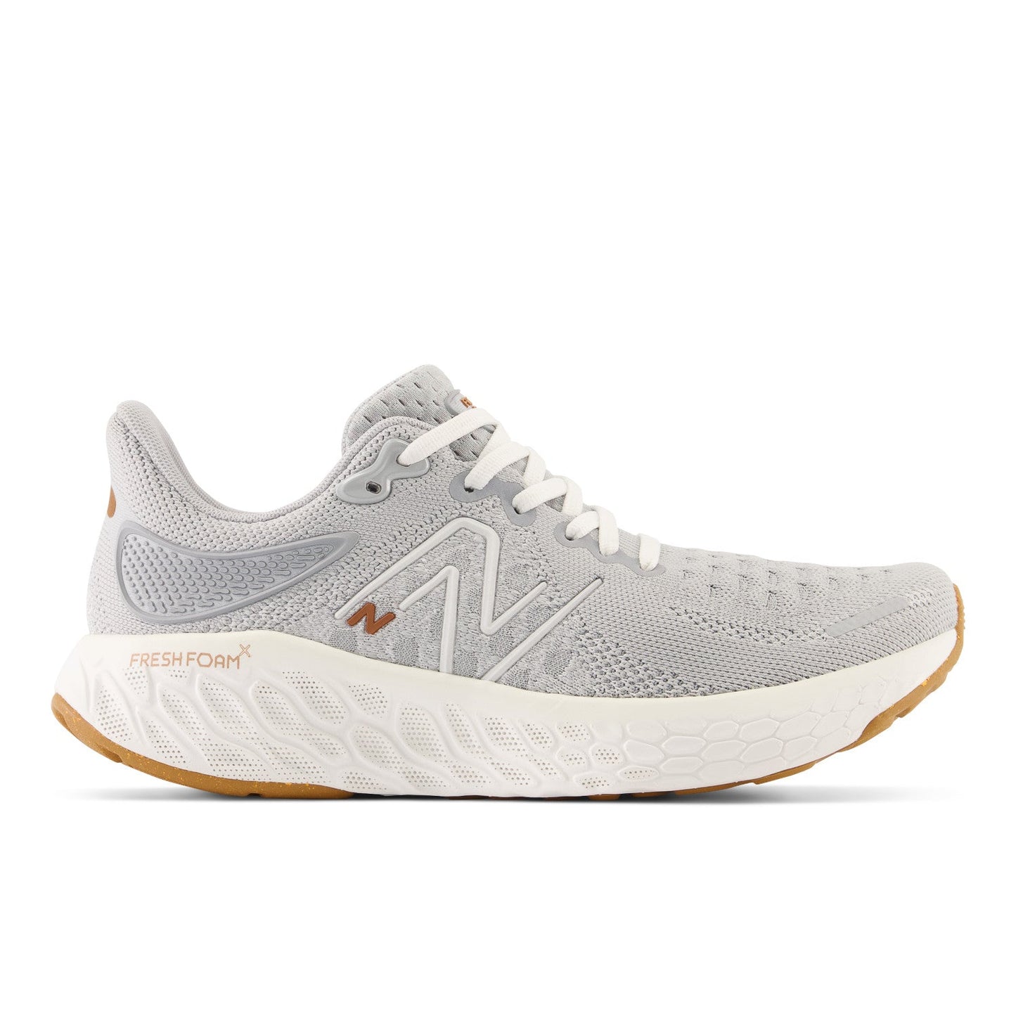 Women's New Balance Fresh Foam X 1080v12, Aluminum Grey/Sea Salt/Copper Metallic, 10.5 B Medium