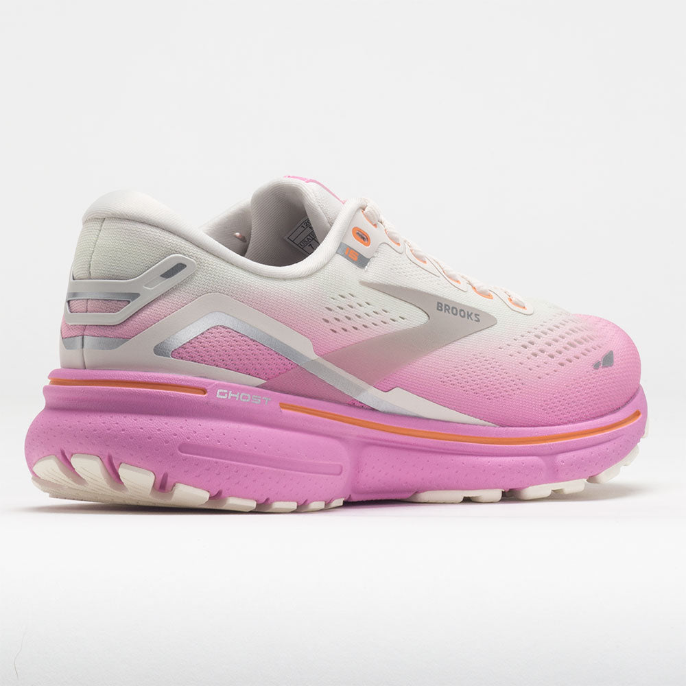Brooks Ghost 15 Women's  Grey/Coconut/Fuchsia
