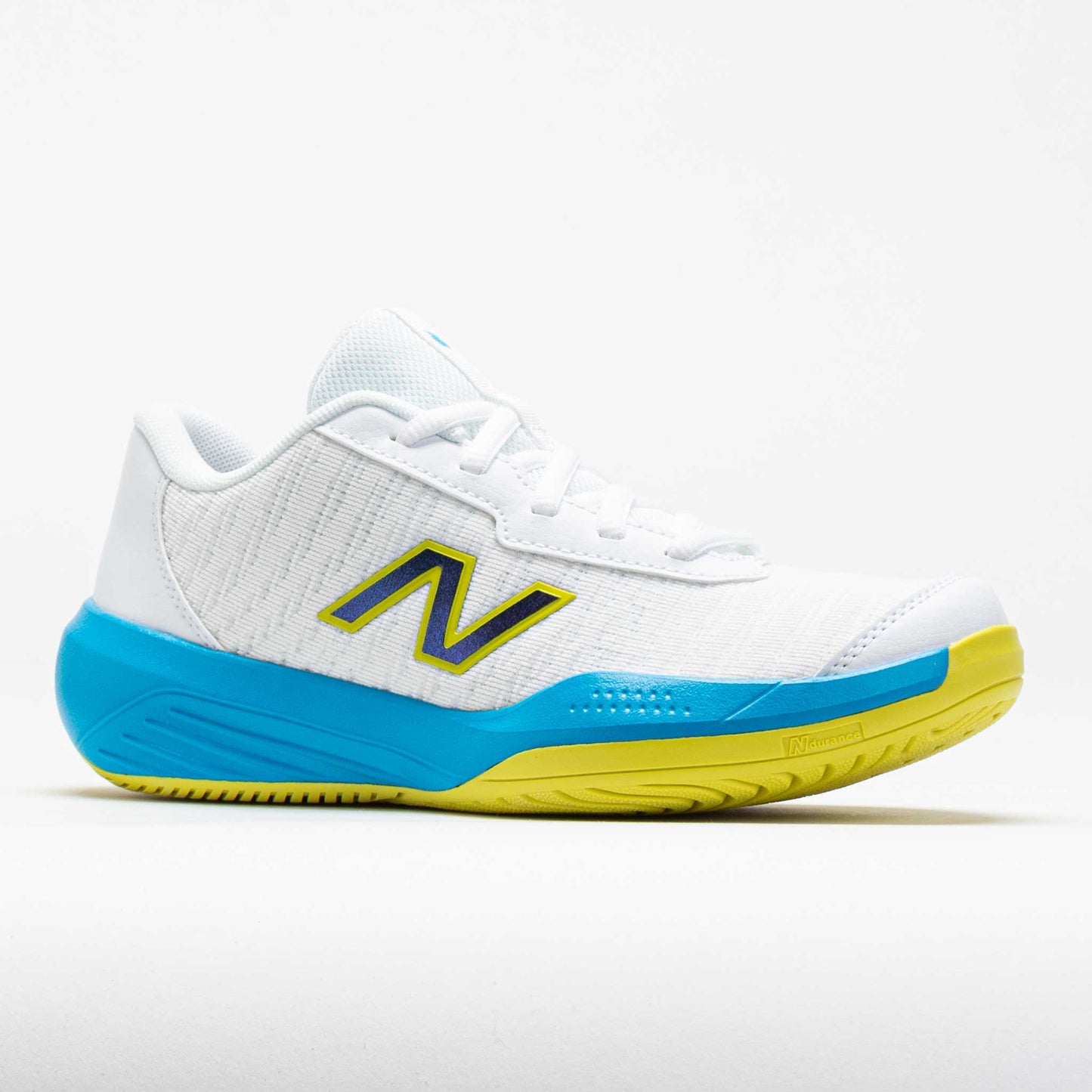 New Balance 996v5 Junior  White/Spice Blue